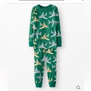 NWT 6-7y Hanna Andersson Airplane Print Pajama Set